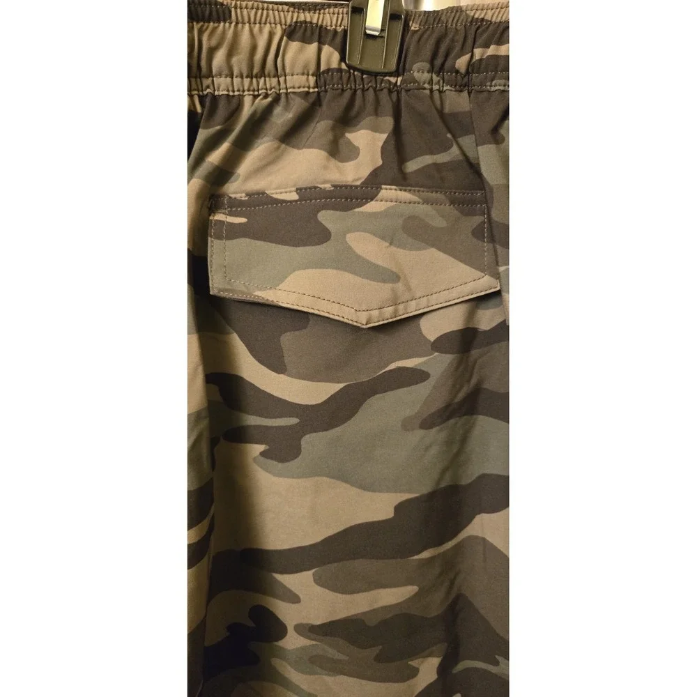 Brand New Trinity Coast‎ 2XL Green Camo Swim Trunks UPF 50 Quick Dry Mesh Liner